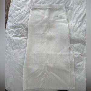 Forever 21 white knit midi Skirt